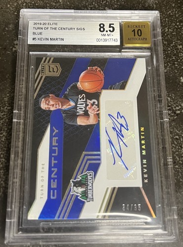 2019-20 Elite Turn Of The Century Sigs Blue #5 Kevin Martin