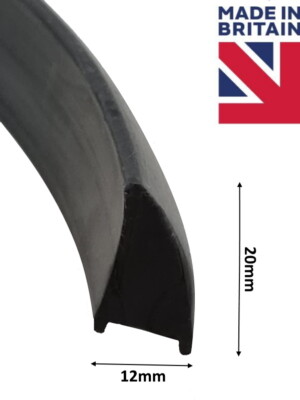 Rubber Wind Deflector Trim - Priced Per Metre