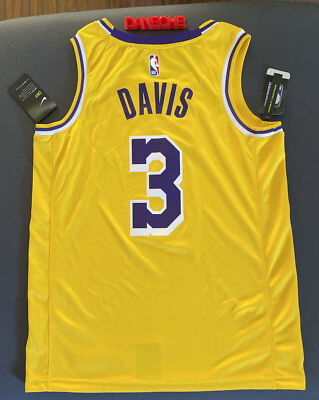 Nike LA Lakers Anthony Davis #3 Swingman Jersey Men's Size 44 M
