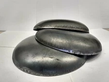 Pipe caps: domed steel weld on 8-5/8" OD 