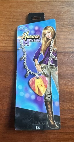 NWT Disney Hannah Montana Heart Necklace W/ Chain Jewelry Gift - 第 1/4 張圖片