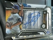  2016 Topps Strata ROOKIE Autographs #SAFM Frankie Montas A'S! kc27