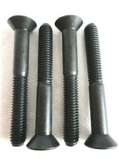 3/8-16 X 3" FLAT HEAD HEX SOCKET CAP SCREWS ALLOY BLACK STEEL - 4 PCS