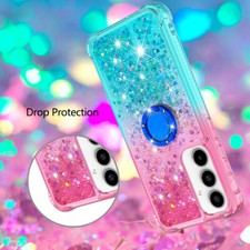 Bling Quicksand Ring TPU Back Case For Samsung Galaxy A17 A15 A55 A16 A35 A56 5G