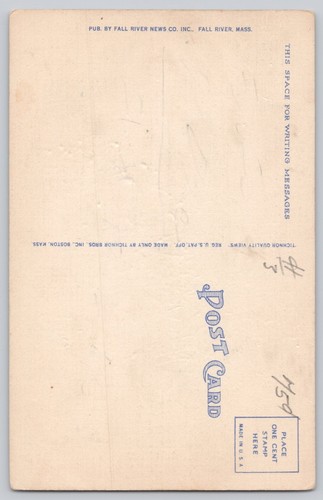 Postcard Durfee Highschool, Fall River, Massachusetts - Picture 2 of 2