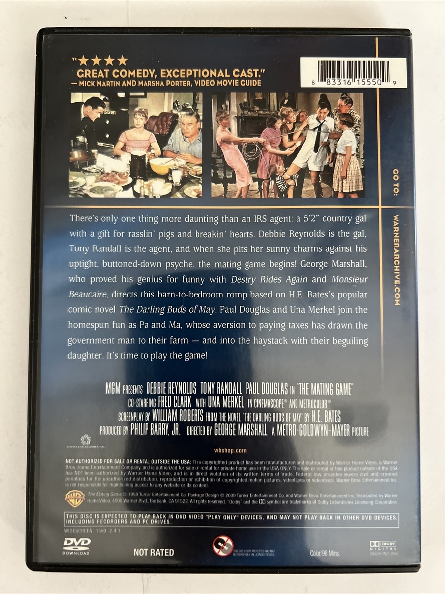 The Mating Game (DVD, 1959) WB/MGM Archive Series Debbie Reynolds