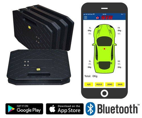 STR Wireless Racing Car Scales System 2000KG Rally Hot Stock Rod Berlina F2 F1