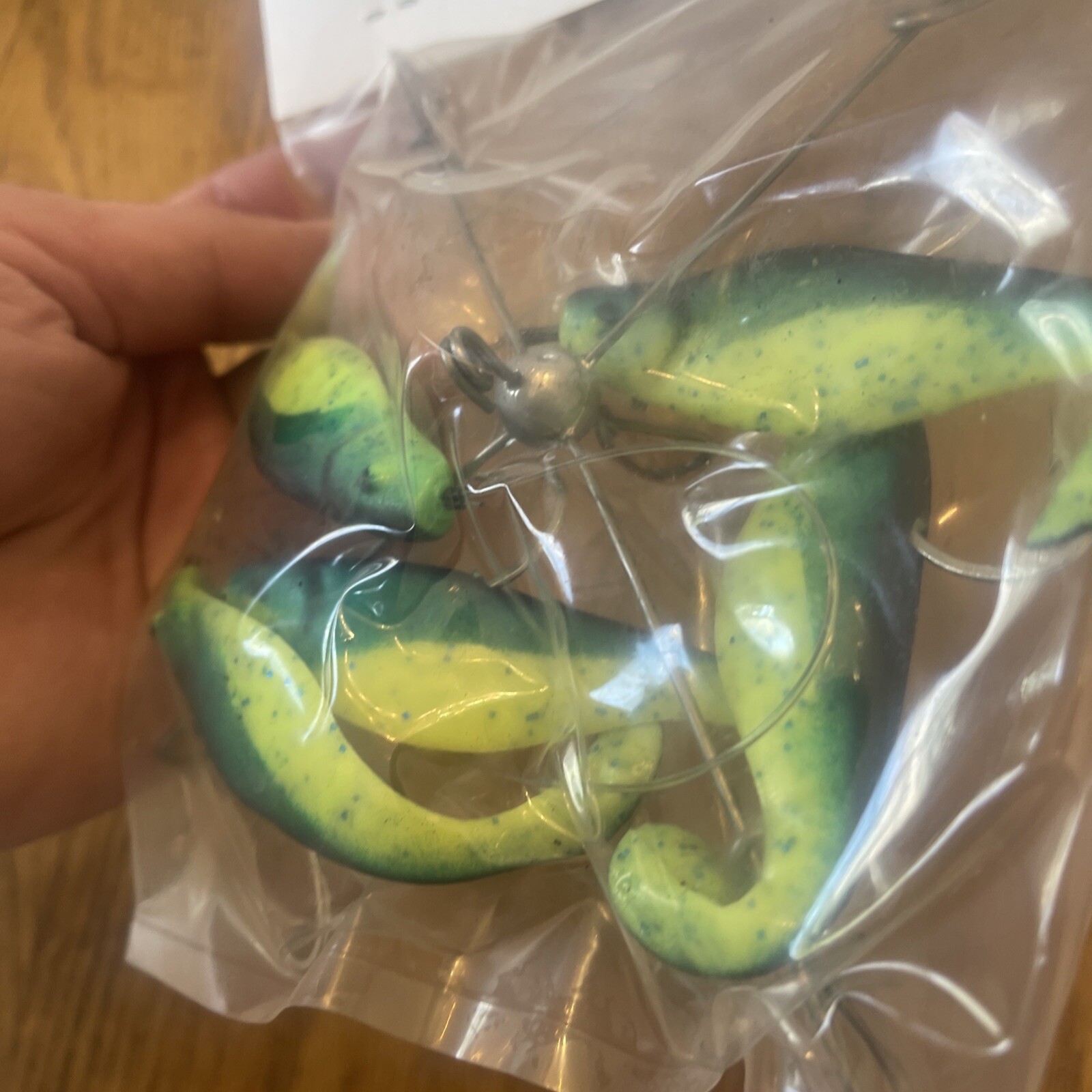 7” Umbrella Rig 4 Arm With 4” Shad (5)  Green Chart.New In Package McKala Fishin - Image 12