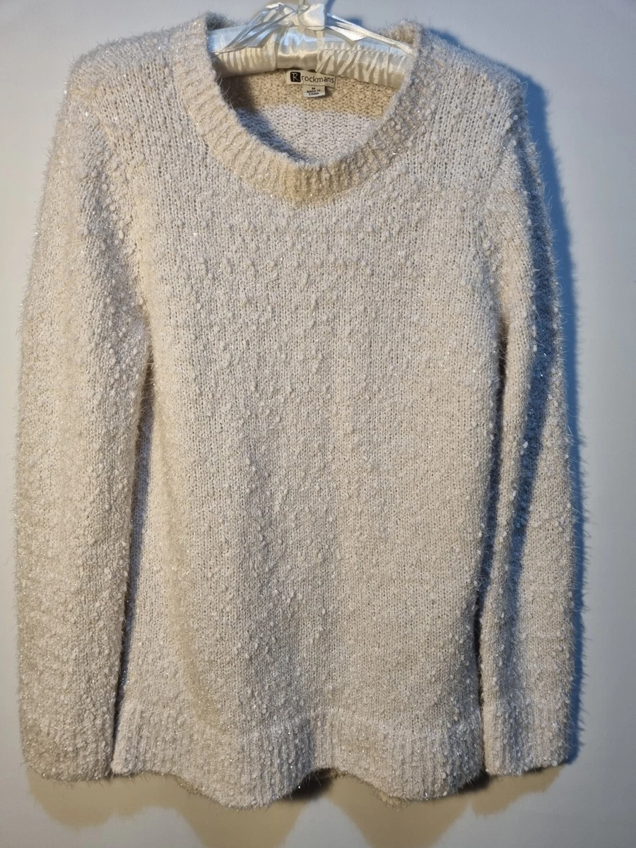 Cream sparkly cheap jumper