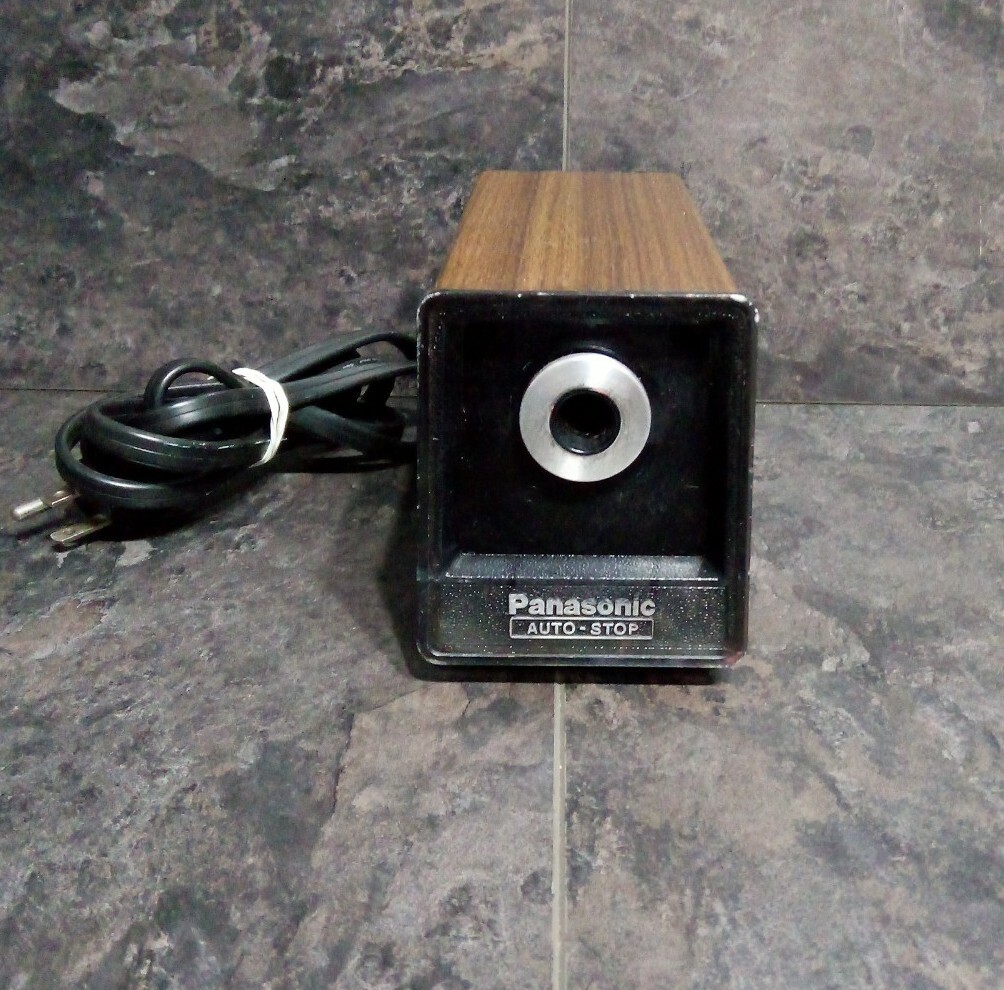 Panasonic Electric Pencil Sharpener Vintage KP77N Electric Auto Stop