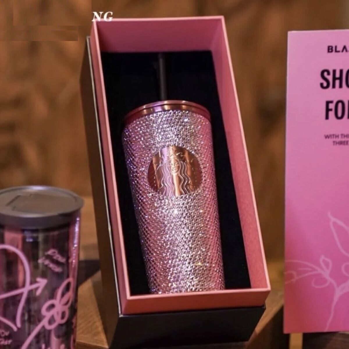 Hotsale 16oz Starbucks Blackpink Rhinestone Cold Cup Korea