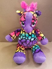 Build a Bear 16" Giraffe Purple Rainbow Spots Plush Toy Stuffed Animal