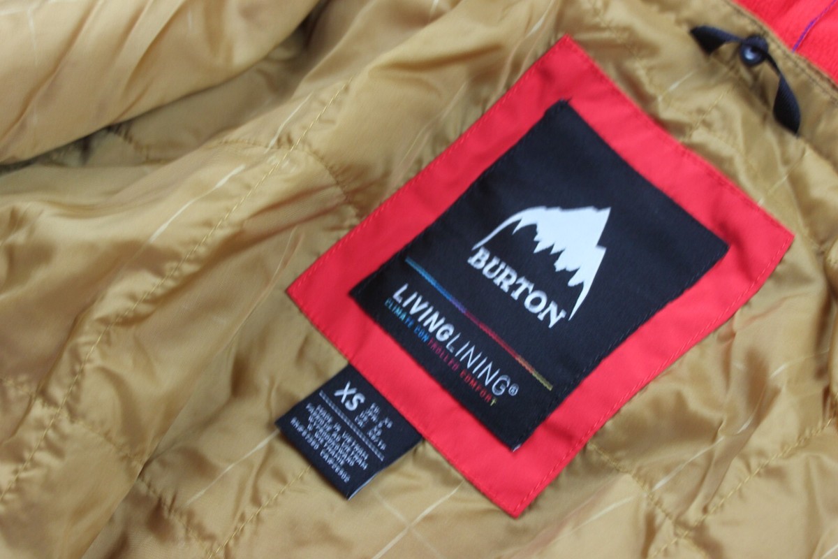 BURTON Snowboard Jacket Women's Living Lining Red Coat 87380