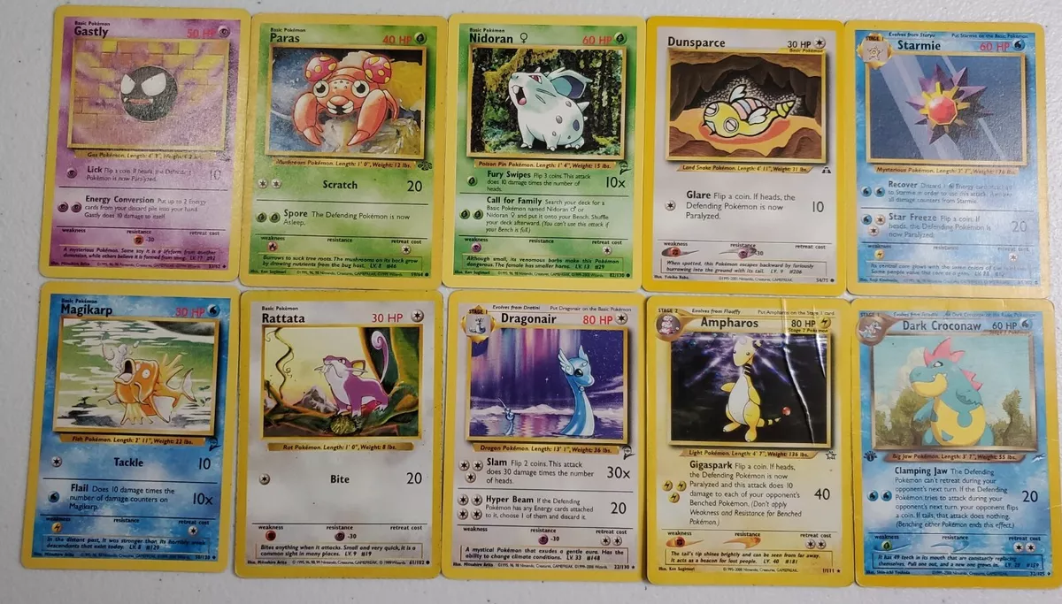 We have actual value op Topps, WotC, Nintendo and other Pokemon cards.