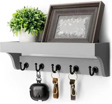 Rebee Vision Decorative Key Holder for Wall - Modern Farmhouse Wall Mount Mail