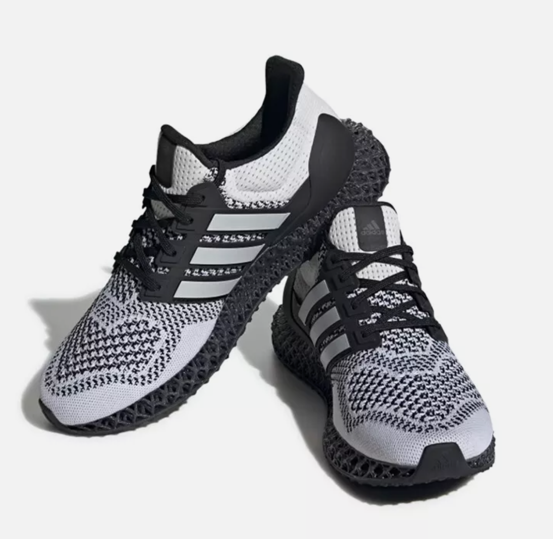 Size 9 - adidas Ultra 4D White Black for sale online | eBay