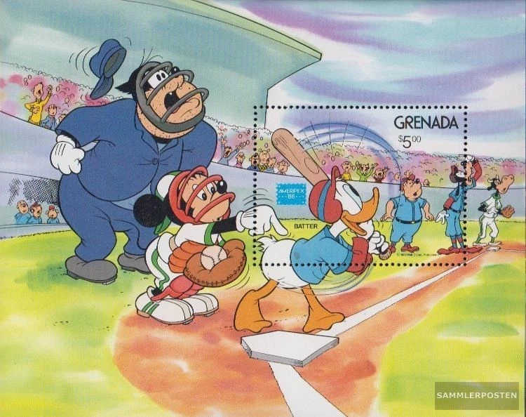 grenade Bloc 158 (complète edition) neuf avec gomme originale 1986 walt-disney-p - Photo 1/1