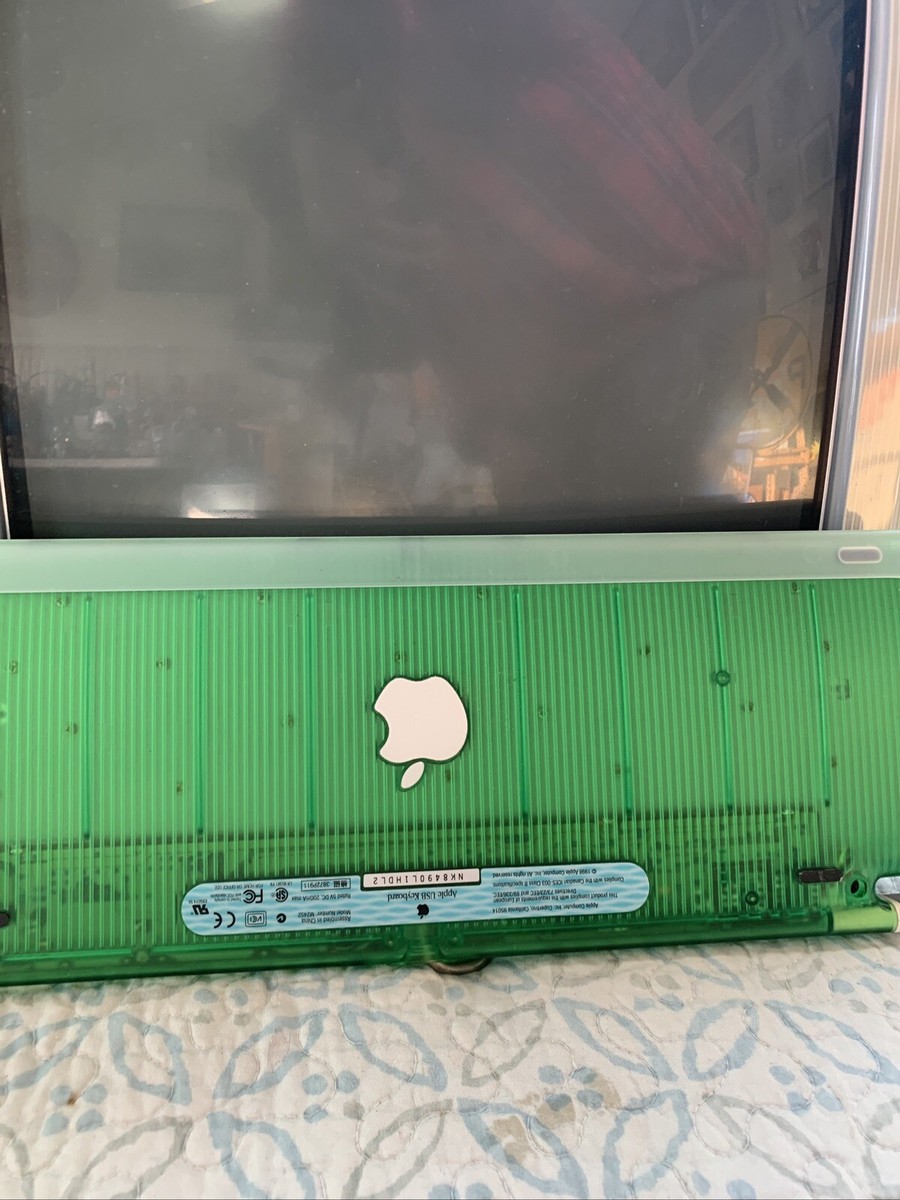 Apple iMac G3/333 M4984 Lime macOs 9.2 w/ Original Keyboard And