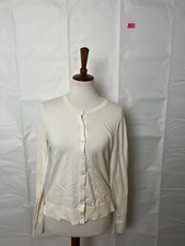 LOFT Ann Taylor Women's Size S Ivory Button Up Cardigan