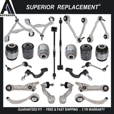 Front & Rear Upper + Lower Control Arms Links Tie Rod Kit 24p for JAGUAR XJ8 XJR