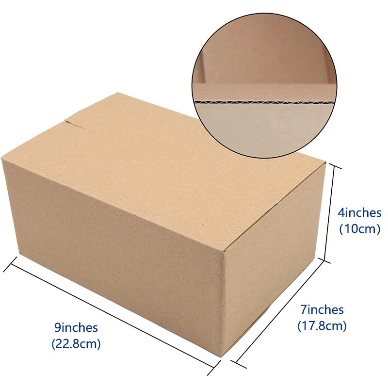 Small transport box 9x7x4, 10/20 pcs | for packaging, handling, mailing, brown - Image 2 of 4