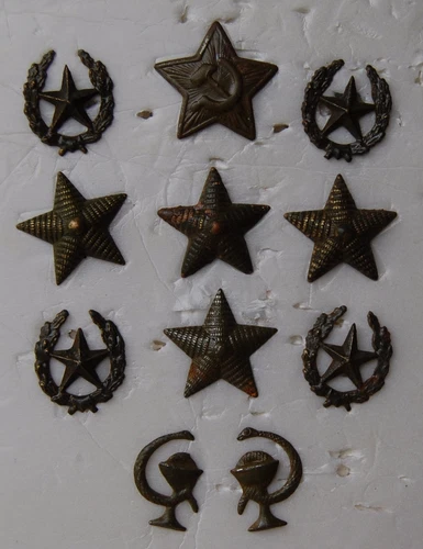 Epaulette Shoulder Strap Peak Cap Star Military field Uniform Soviet Red Army 11