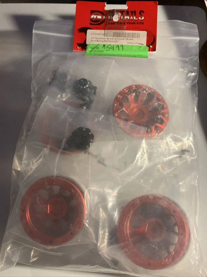 DTCW01902A Hobby Details 1.9 Beadlock Red Black Hub 4 pc - Image 2 of 4