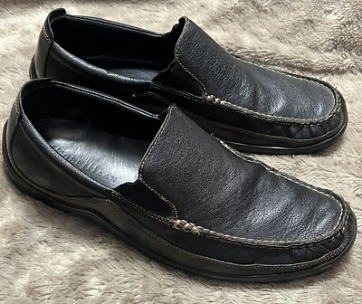 Cole Haan Tucker Venetian Black Leather Driver Loafers Mens Slip On Shoes 10.5M Cole Haan Men main image 2