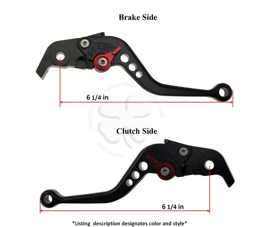 CNC Shorty Brake & Clutch Levers Blue Ducati 1098 749 848 999 R S Handle Hand - Image 4 of 4