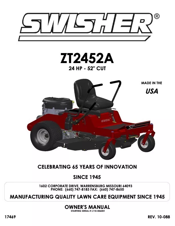 Swisher zero cheap turn mowers