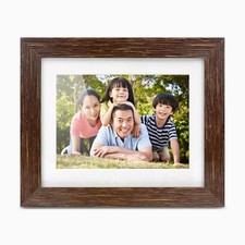 Aluratek 8 inches Digital Photo Frame - Light Distressed Wood - ADPFD08F