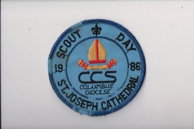 1986 St. Joseph Cathedral Scout Day patch