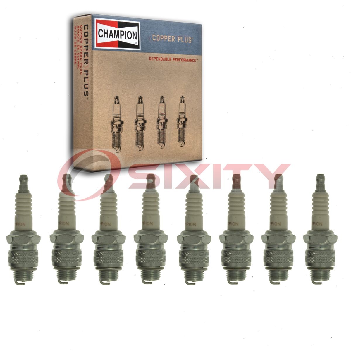 8 pc Champion Copper Plus Spark Plugs for 1935 LaSalle Series 50 4.1L L8 zp