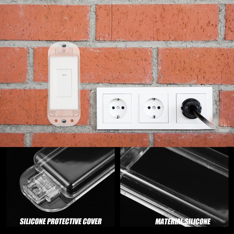 4pcs Clear Rocker Switch Plate - Keeps Light Switch On Or Off | eBay ...