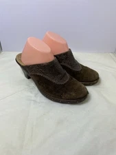 Sofft Shoes Womens 6 M Heels Mules Clogs Slip On 1009310 Brown Leather Casual