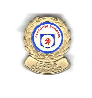 RANGERS COFFER BADGE...LEAGUE CHAMPS