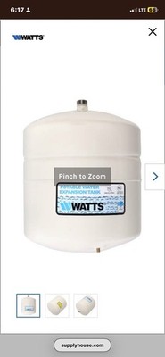 Watts 0067371 PLT-12 Potable Water Expansion Tank 4.5 Gallon, 150 PSI