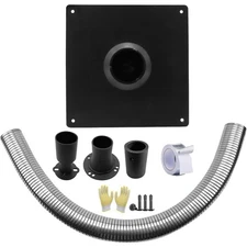 Generator Exhaust Extension Silencer Kit with Insulated Through-Wall Mounting 