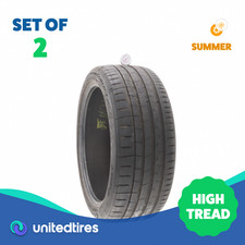 Set Of 2 Used 25540zr20 Continental Extremecontact Sport 02 101y - 932