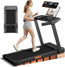 12% Incline Treadmill with Handle 3-in-1 Portable Treadmills for Home and Office