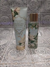 victoria secret body spray and lotion set 8 oz  8.4oz SPARKLING BLOOMS