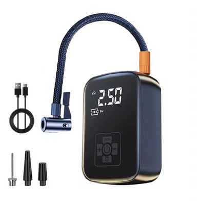 Cordless Tire Inflator 150 PSI Portable Air Compressor Car Bike Pump LED USB New
