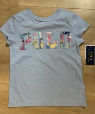 Image of Polo Ralph Lauren Girls' T-Shirt Size S/P(7), Age 6-7 Years