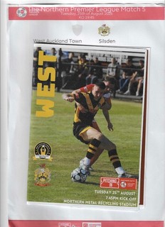 26/27 WEST AUCKLAND V SILSDEN (3 0)(NORTHERN PREMIER LGE)(EAST)(FIRST EVER)