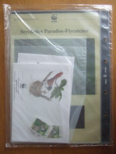 💥ZAPIECZĘTOWANE 1996 WWF SESZELE PARADISE FLY CATCHER UM ZNACZKI, FDC'S & INFO PKT💥