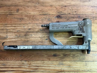 Senco Model J Pneumatic Stapler RE26262, 120 PSIG, Cincinnati OH F05-08 5/16 1/2