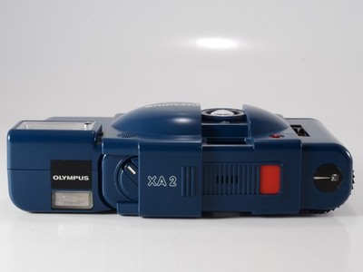 OLYMPUS XA2 Blue 35mm Film Camera D.Zuiko F3.5 A11 Serviced w/Case