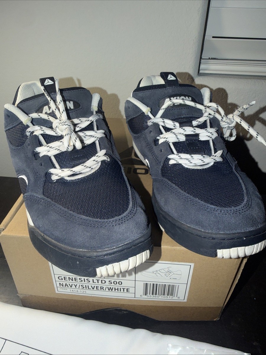 Axion Skate Genesis LTD 500 Navy Silver White Reissue Skateboarding 9.5 Rare Air View 5