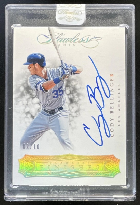 2018 Panini Flawless Finishes Gold #FF-CB Cody Bellinger Autograph Auto /10