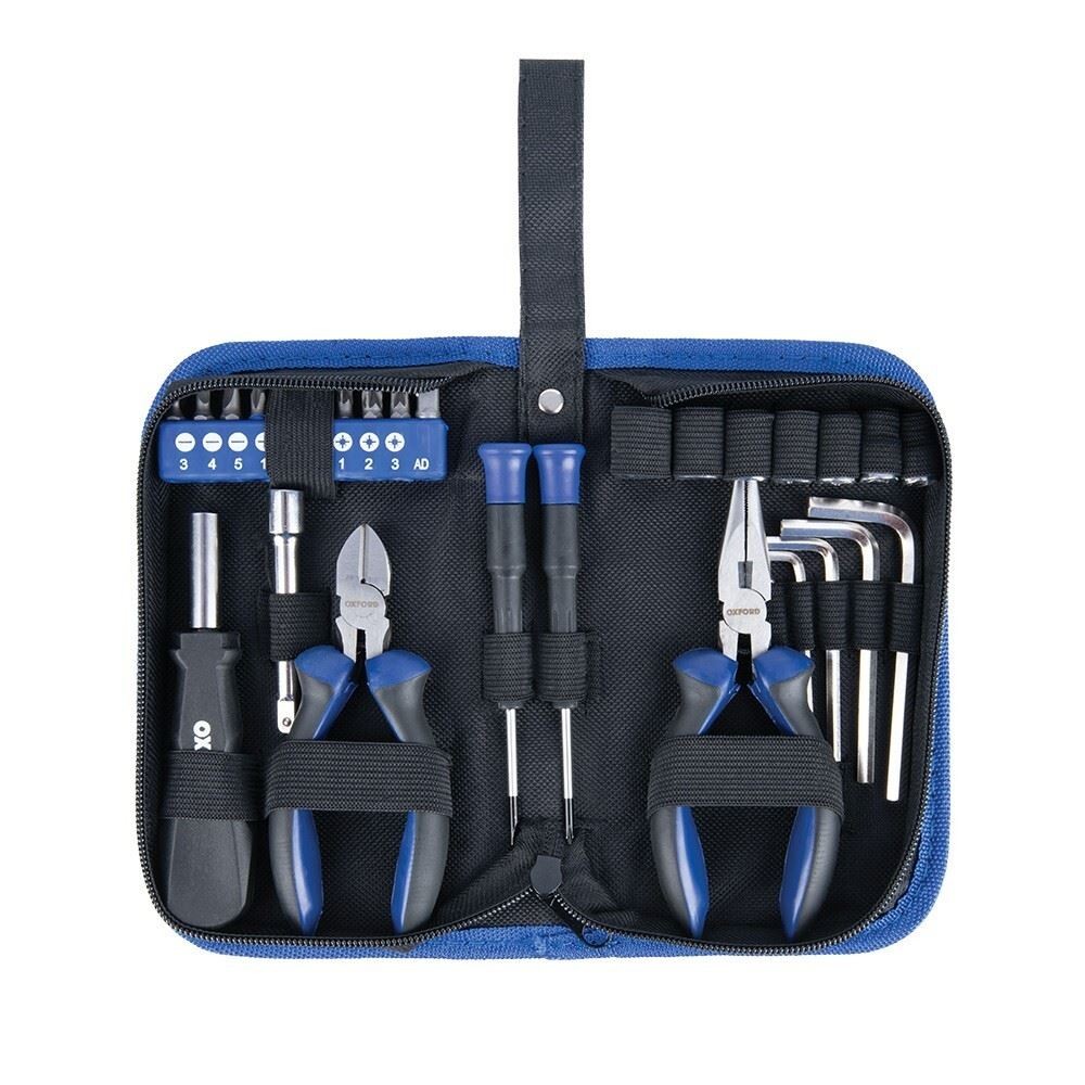 Motorbike Tool Kit 28pc – Under-Seat Case w/ Sockets & Hex Keys